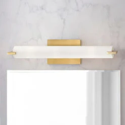 Tube Honey Gold Bathroom Light By George Kovacs